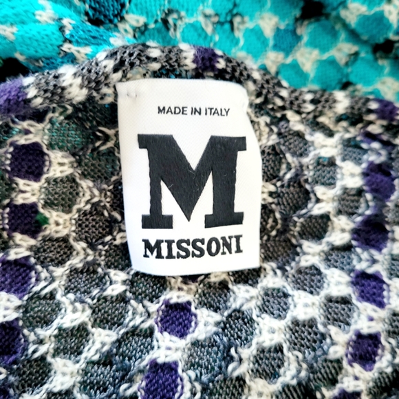 Missoni Striped Crochet Knit Scarf - Picture 4 of 4